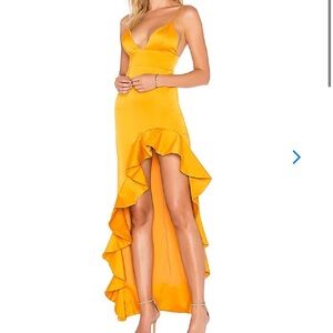 Lovers + Friends Aahmani Gown in Sunset Size S from revolve